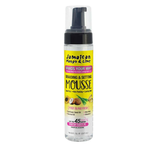 Majestic Wholesale - Jamaican Mango “Braids Your Way” Set Mousse – 8 oz