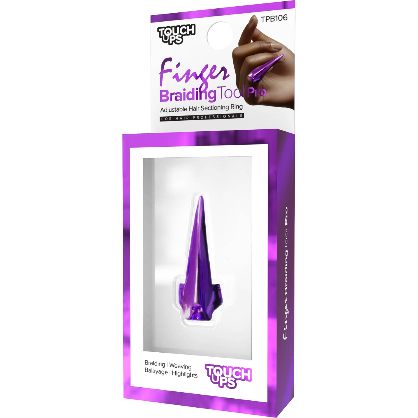 SM Beauty LLC - TouchUps - Finger Braiding Tool Pro: Gold / Single
