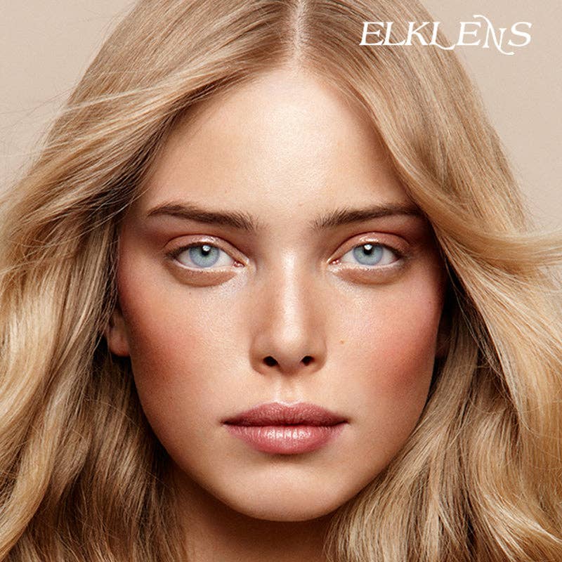 ELKLENS Moonlight Blue Prescription Colored Contact Lenses