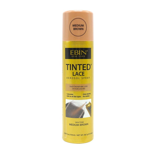 EBIN NEW YORK - Tinted Lace Aerosol Spray 5.07oz/150ml: Medium Brown