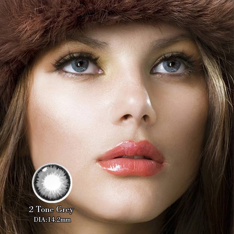ELKLENS Tone Grey Colored Contact Lenses