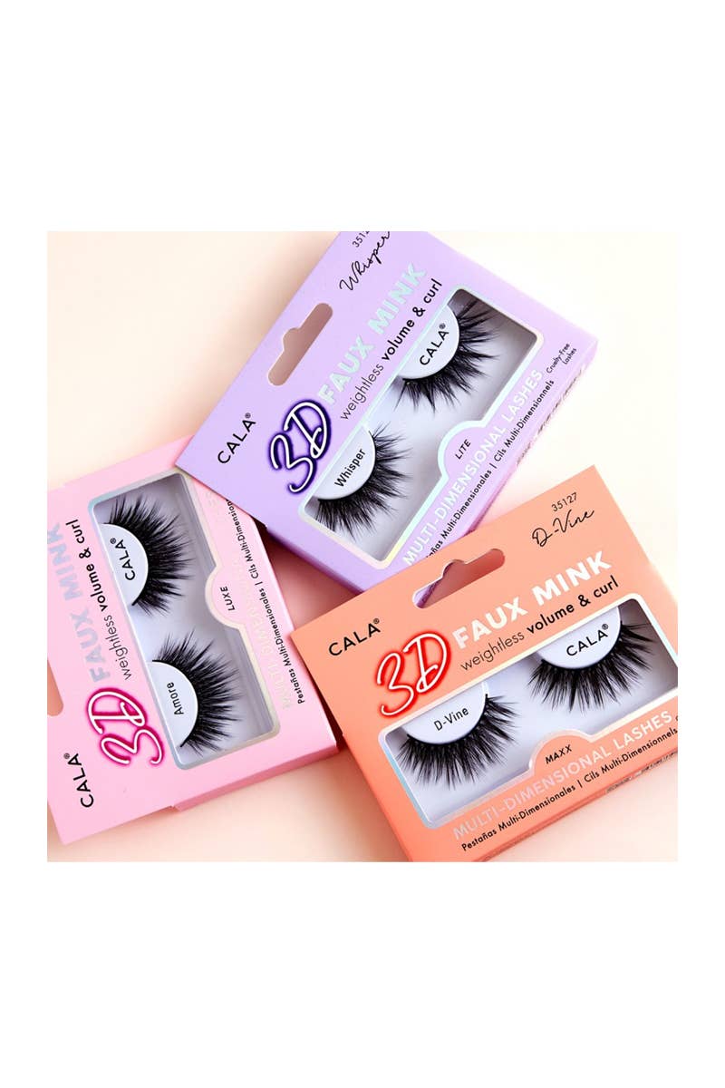 PINEAPPLE Beauty - CALA 35125 Barbie 3D Faux Mink Volume & Curl Lashes