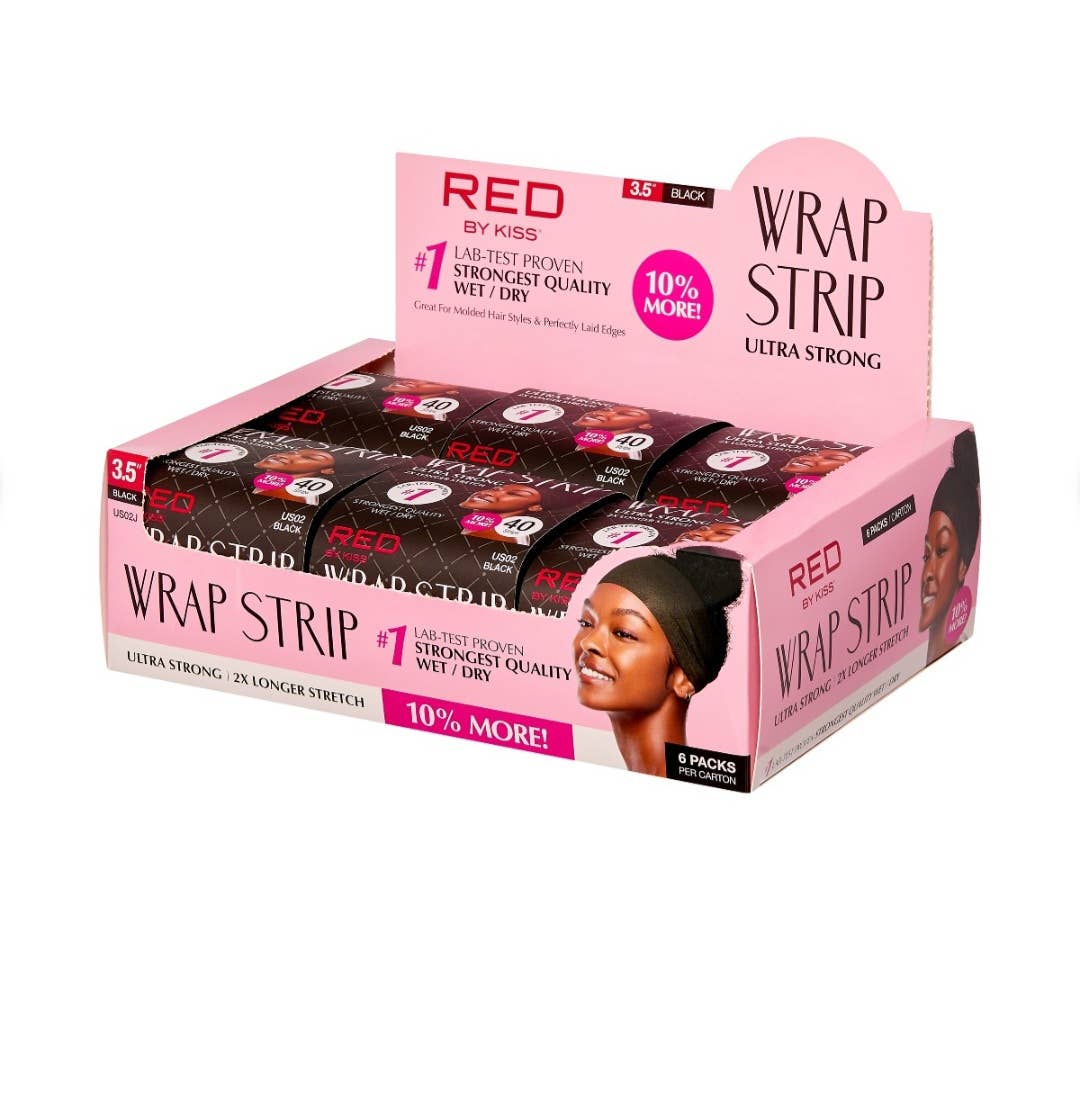 KISS Red Wrap Strips Black or White 3.5" – Black