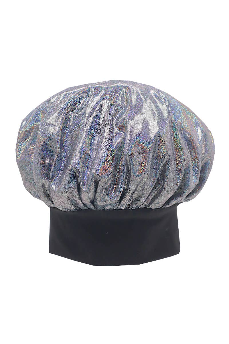 PINEAPPLE Beauty - CALA 66021 Shiny Silver Satin Comfort Silky Satin Bonnet