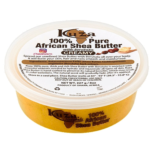 KUZA - 100% PURE AFRICAN SHEA BUTTER - CREAMY