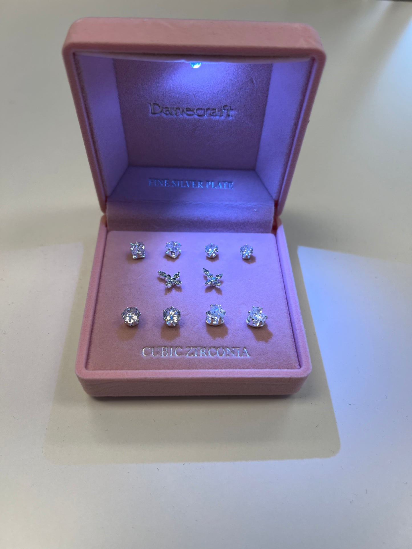 Danecraft - Fine Silver Plate - Cubic Zirconia