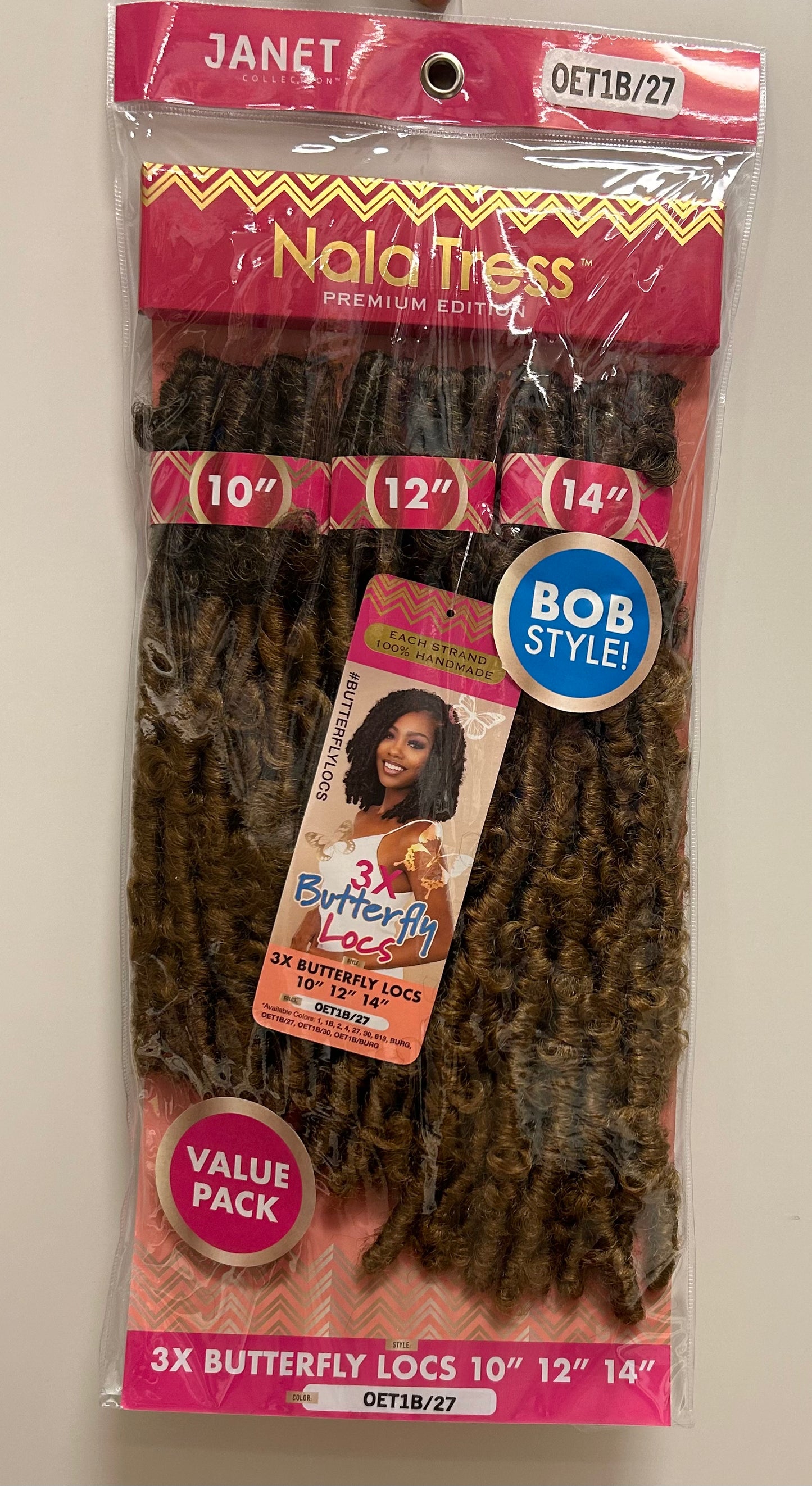 NALA TRESS - PREMIUM EDITION-BOB STYLE -3X BUTTERFLY LOCS