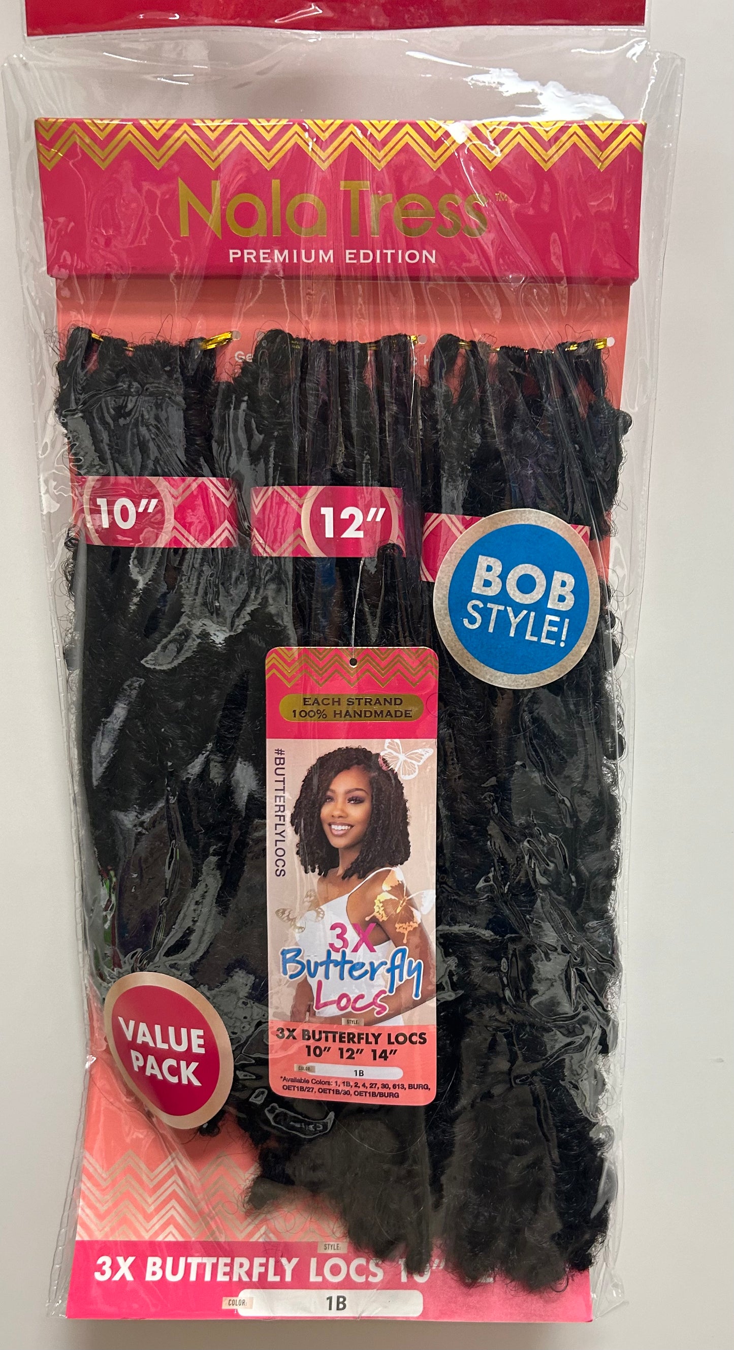 NALA TRESS - PREMIUM EDITION-BOB STYLE -3X BUTTERFLY LOCS