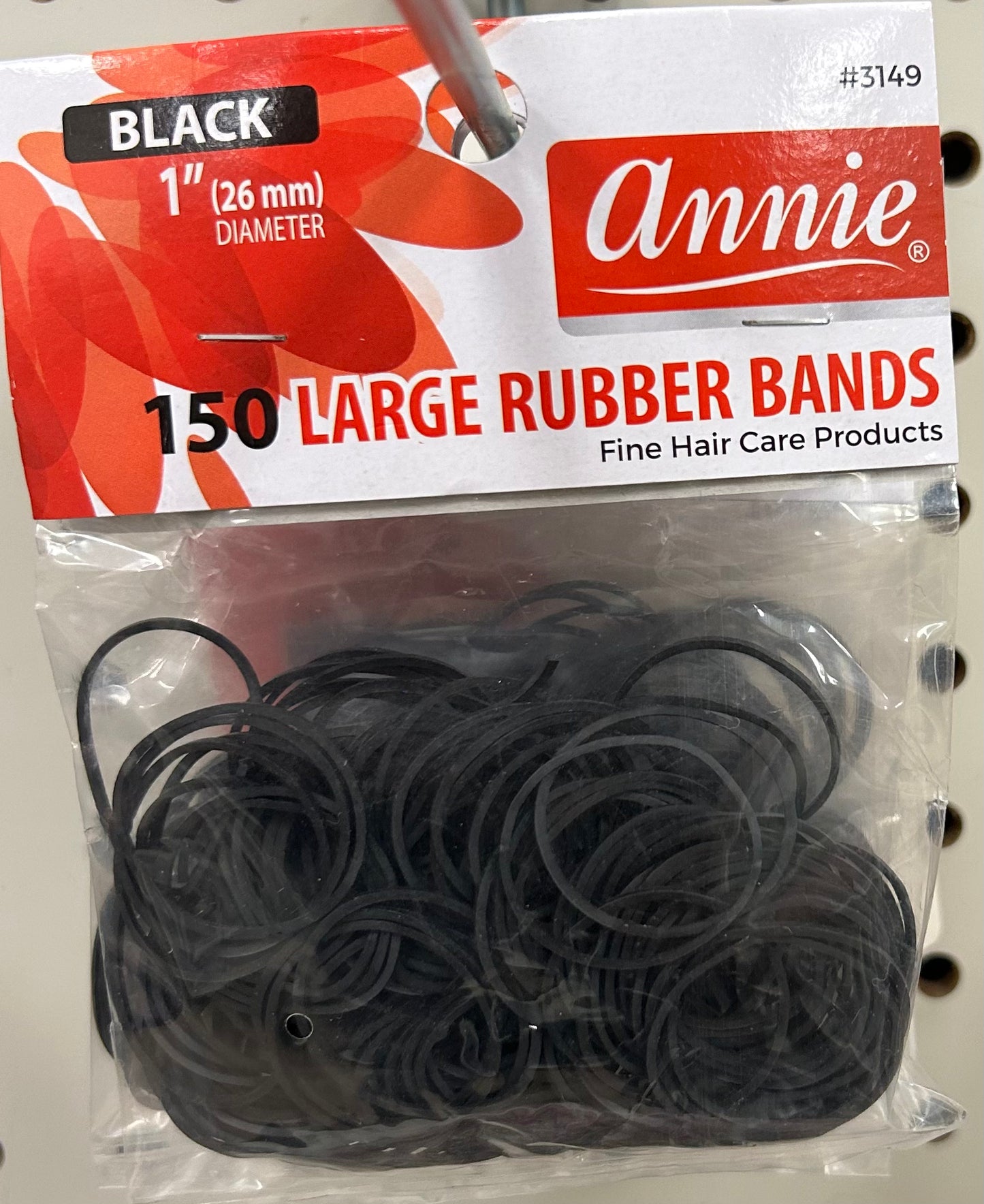 ANNIE ASSORTED COLORS - 1'' - 150 - LARGE RUBBER BANDS