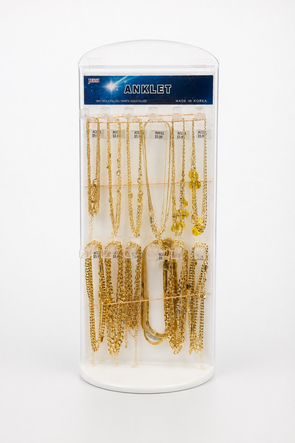 JESSI - ANKLET - PLAIN GOLD/SILVER