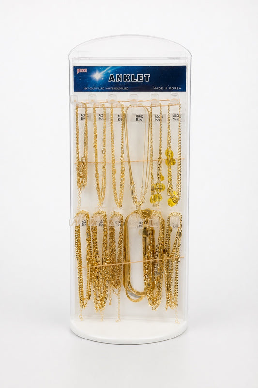 JESSI - ANKLET - PLAIN GOLD/SILVER