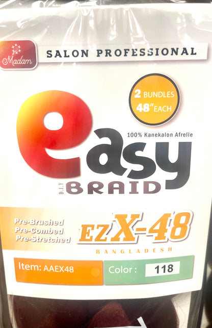 SB EZ-X PRE-STRETCHED BRAIDS  48''