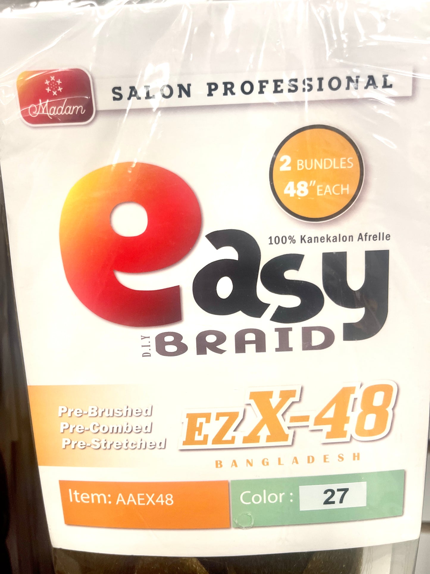 SB EZ-X PRE-STRETCHED BRAIDS  48''