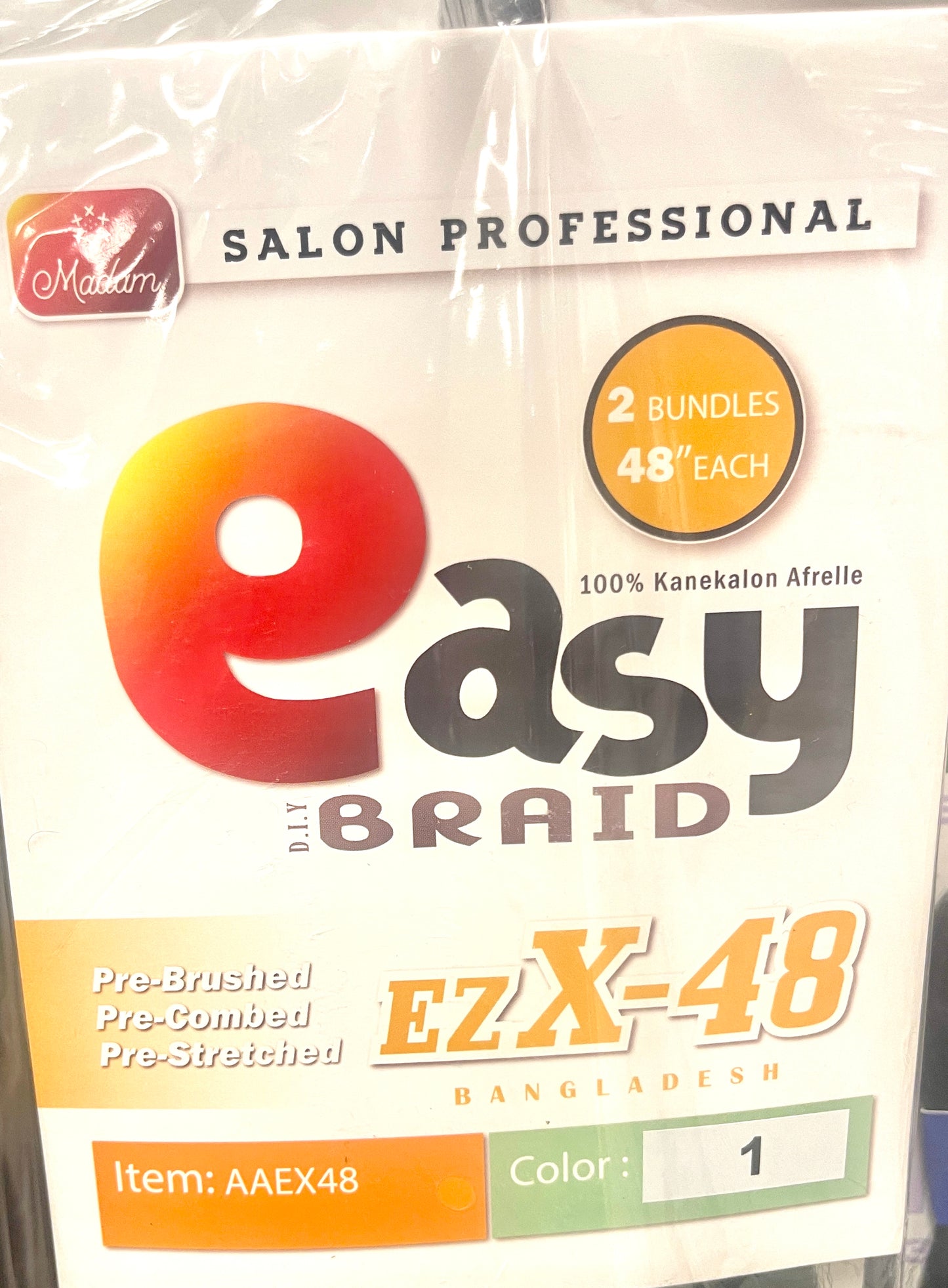 SB EZ-X PRE-STRETCHED BRAIDS  48''