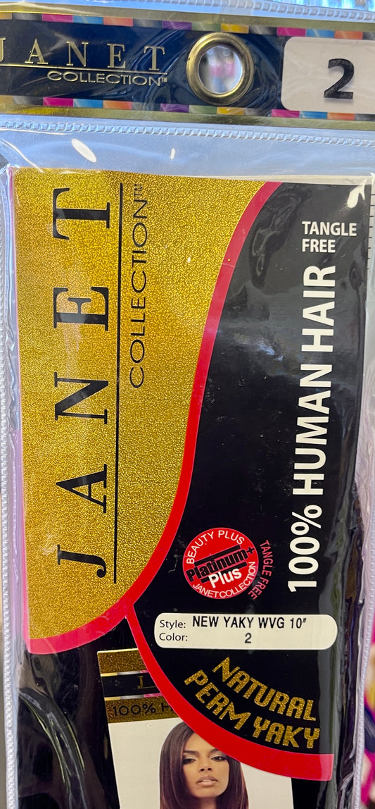Janet New Yaky Natural Perm Yaky 10"