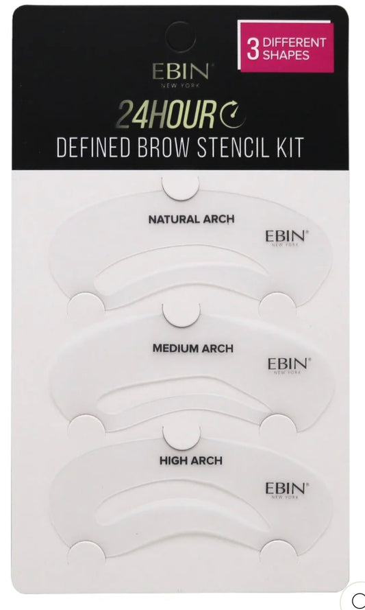EBIN 24 HOUR - DEFINED BROW STENCIL KIT