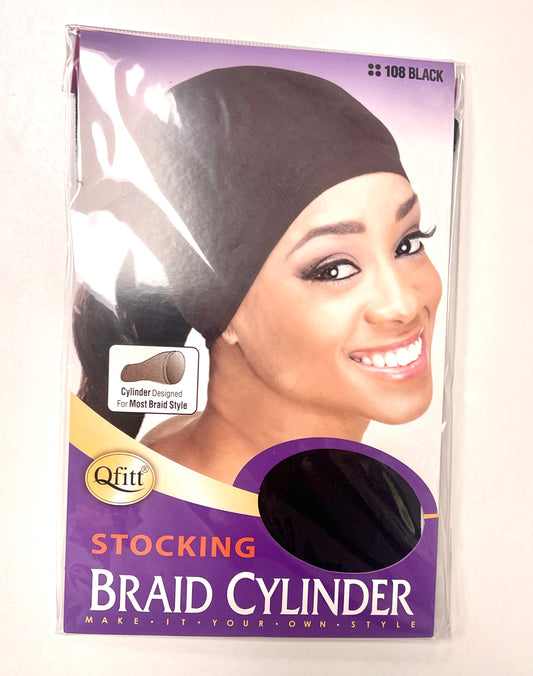 QFITT STOCKING BRAID CYLINDER - 108 BLACK