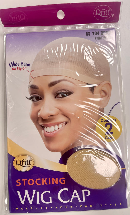 QFITT STOCKINGS WIG CAP- Wide band - 104 Beige