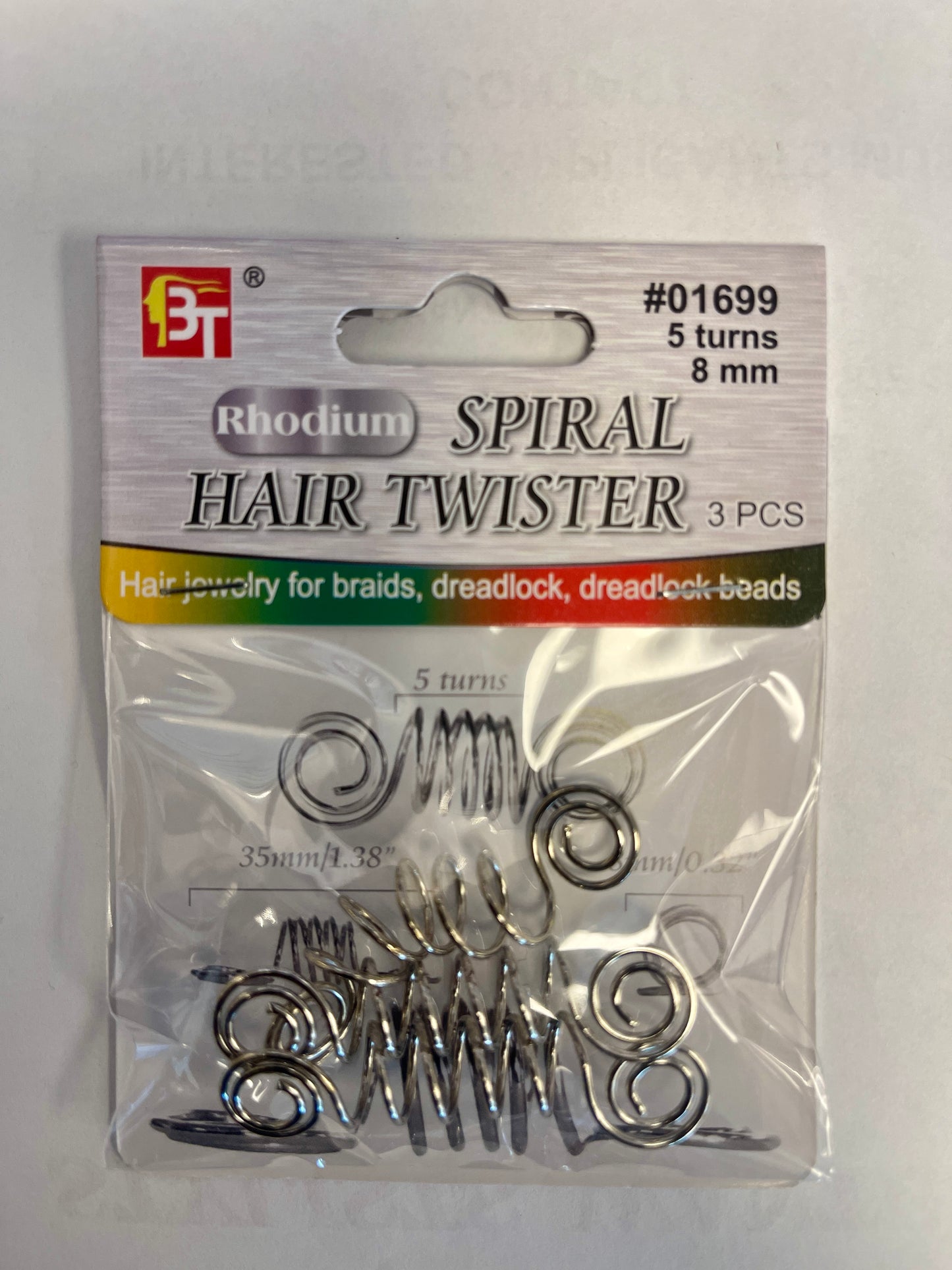 BT - SPIRAL HAIR TWISTER 3PCS JEWELRY FOR BRAIDS AND DREADLOCKS