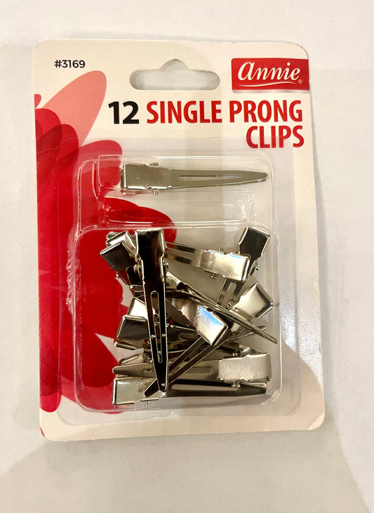 ANNIE - 12 SINGLE PRONG CLIPS