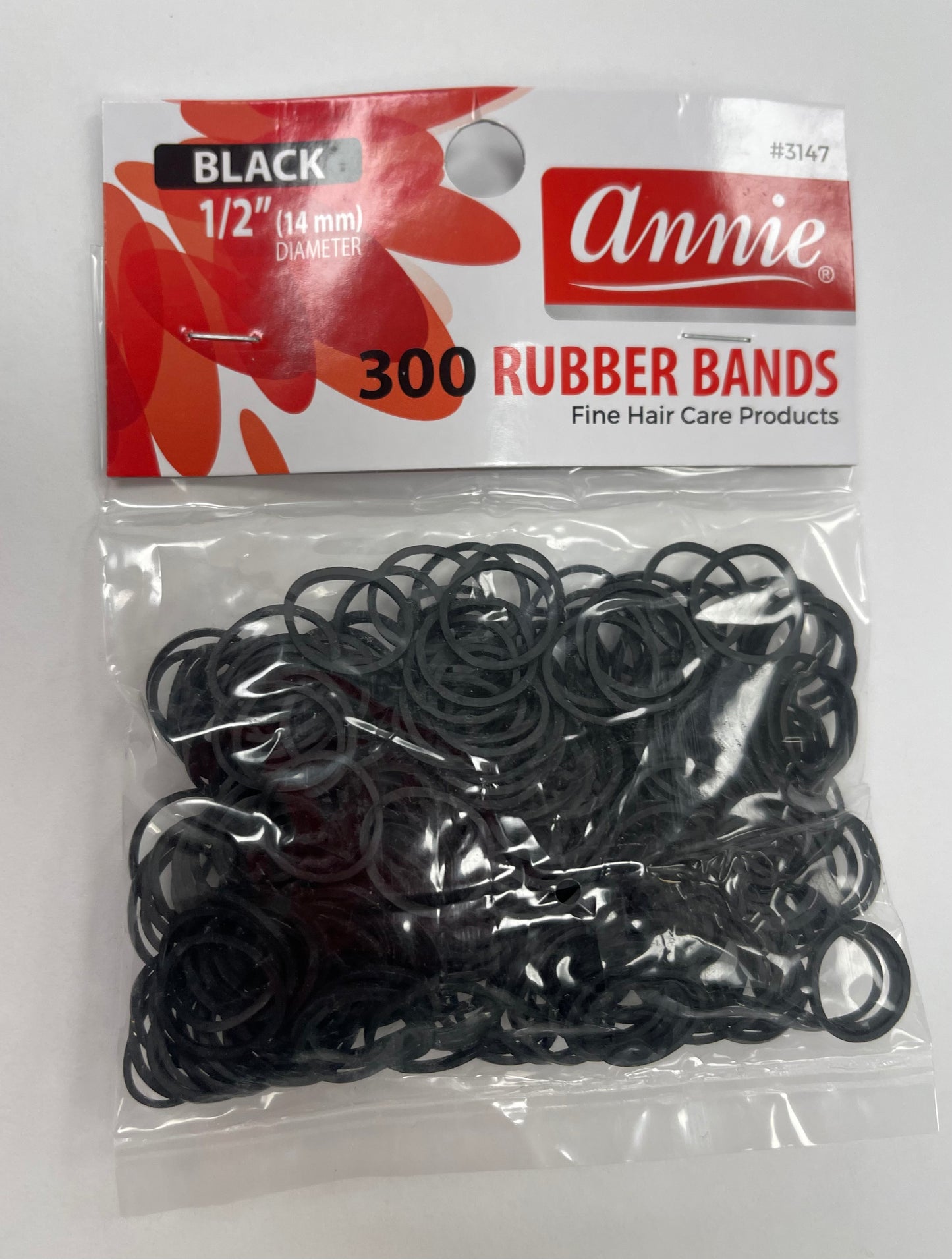 Annie 300Pc Rubber Bands Black