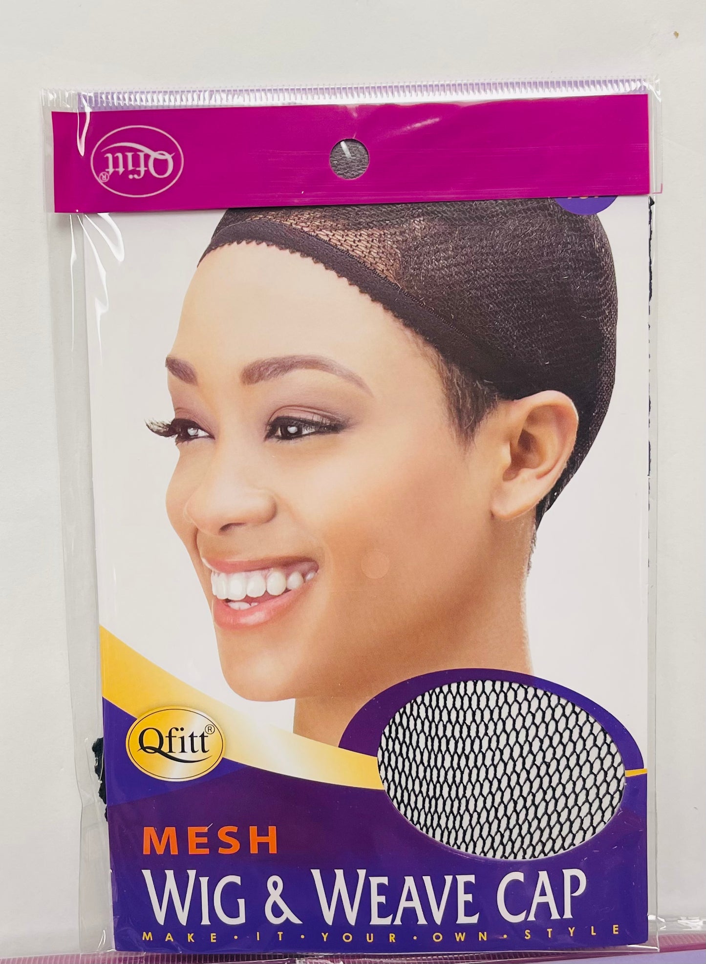 Qfitt 504 Black Mesh Wig & Weave Cap