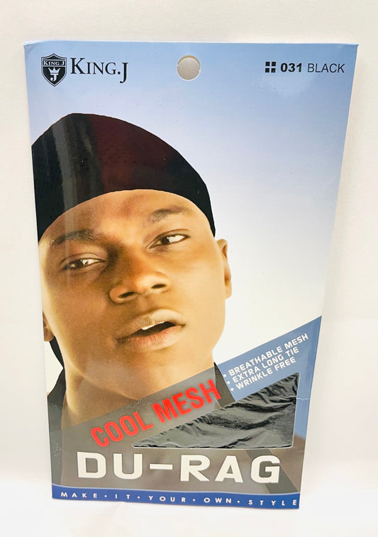 King J Cool Mesh Du Rag- 031 Black