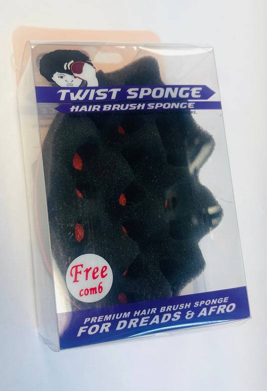 Twist Sponge Hair Brush Sponge