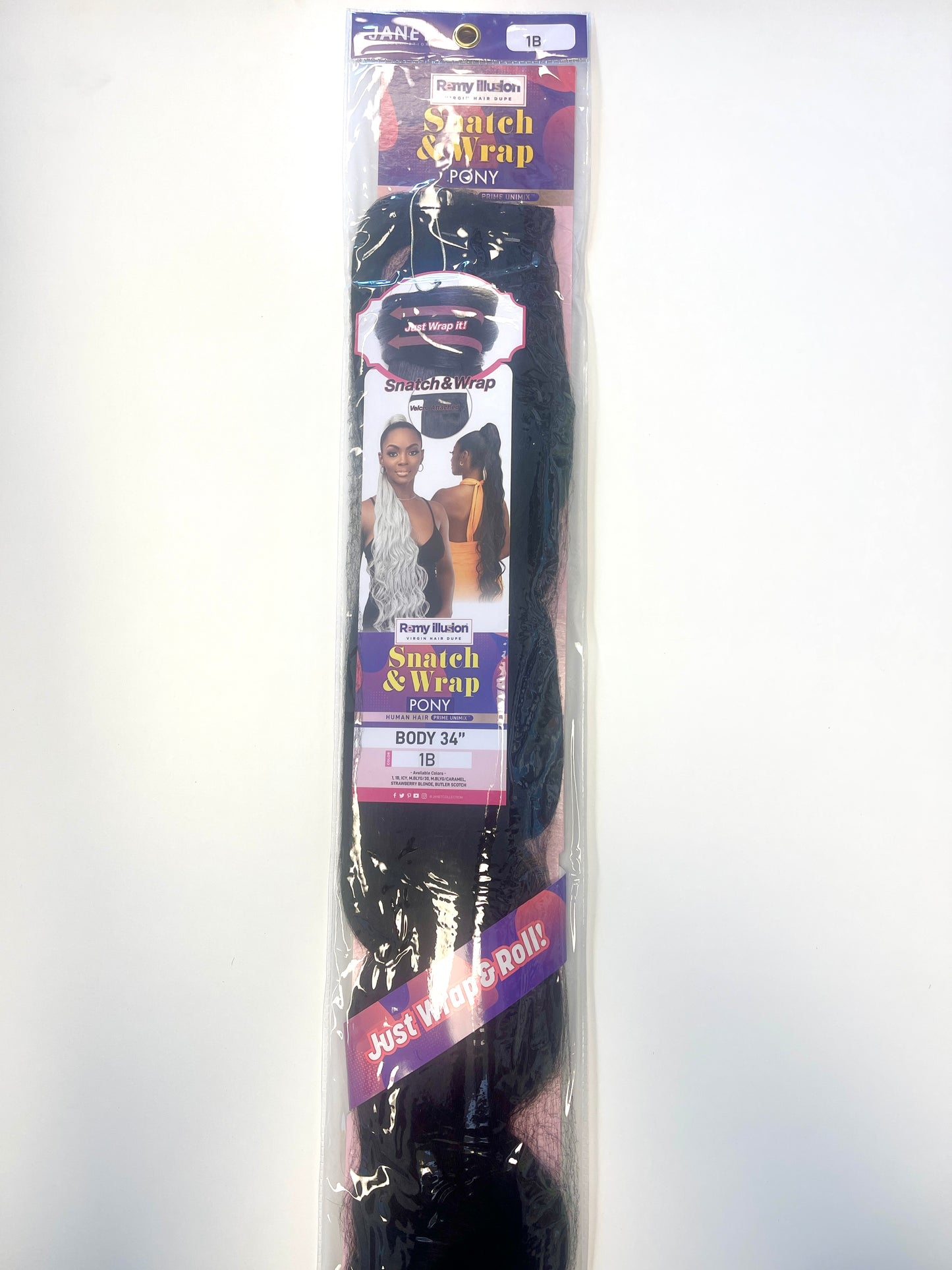 JANET - REMY ILLUSION - SNATCH & WRAP - PONY - BODY 34''