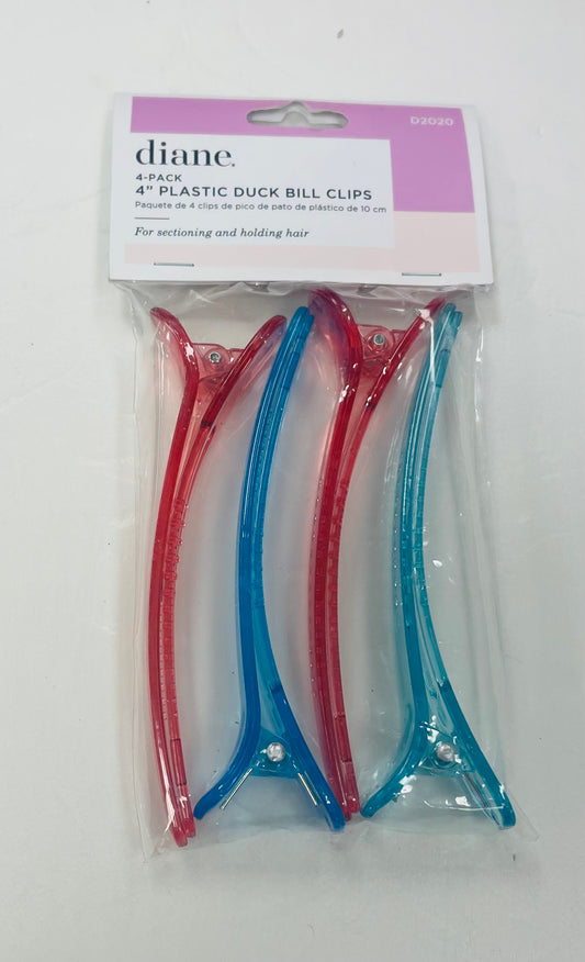 Diane - 4pack Plastic Duck Bill Clip