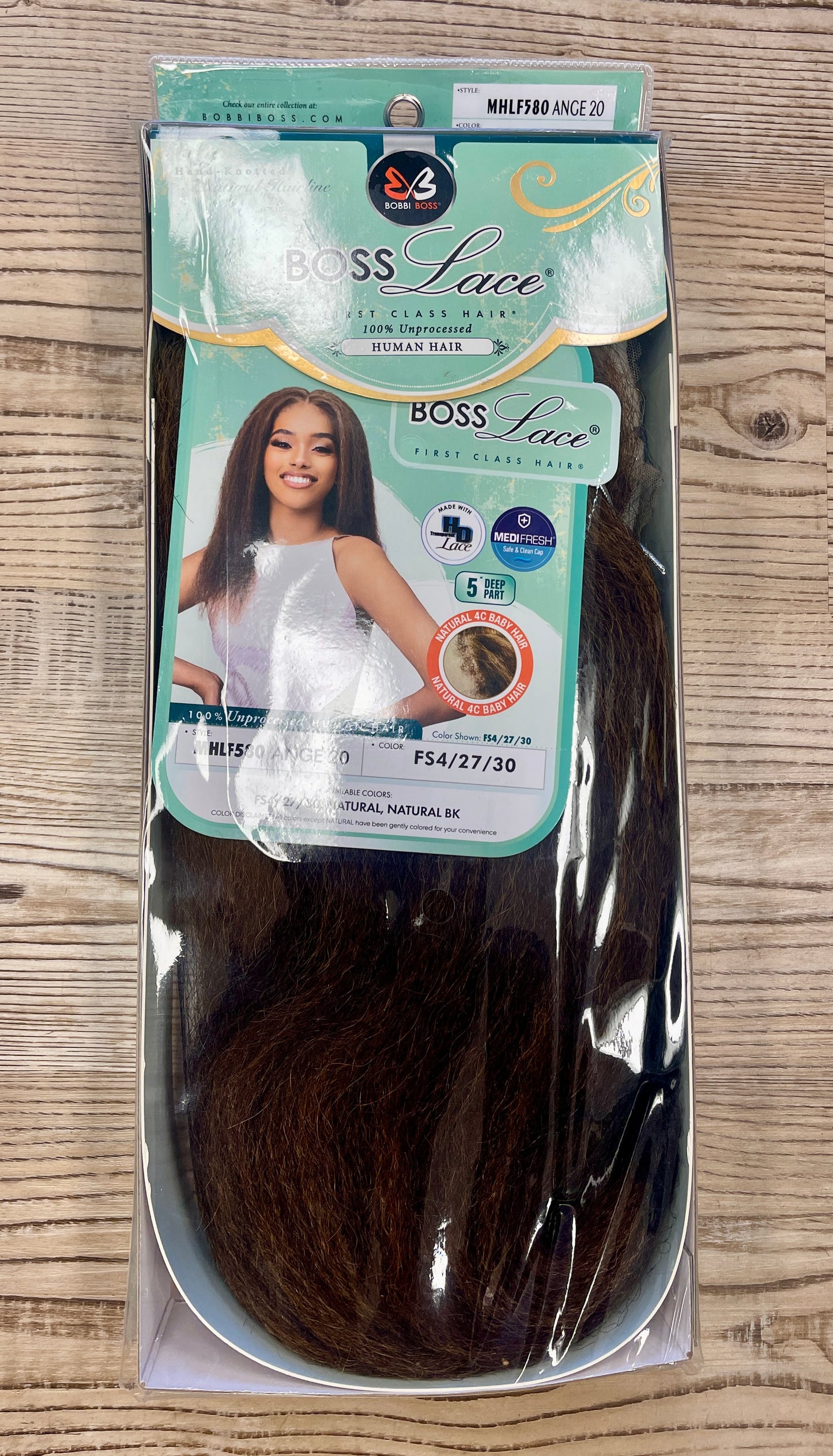 BOBBI BOSS LACE - UNPROCESSED HUMAN HAIR - MHLF580 - ANGE 20'' - FS4/27/30