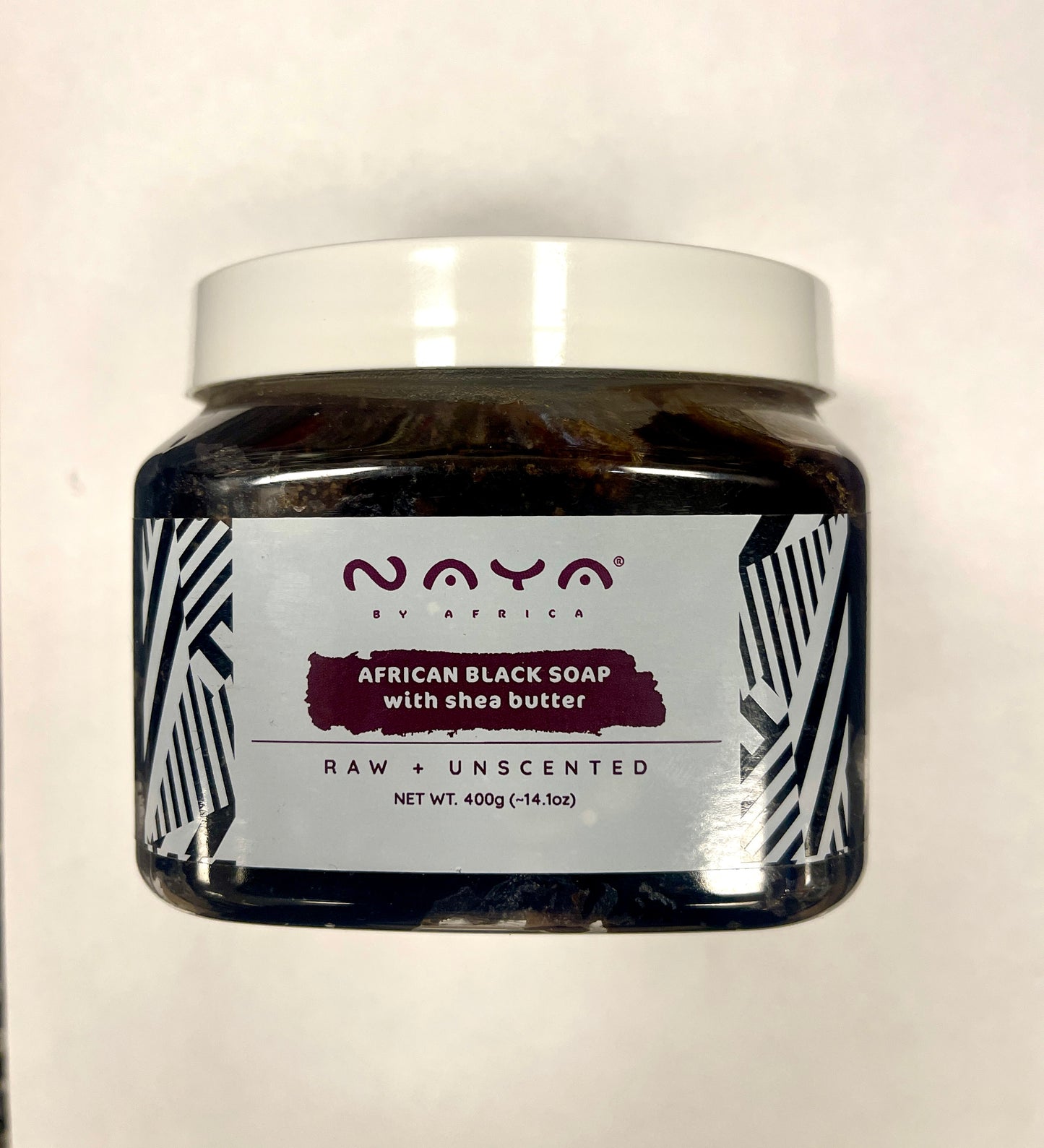 NAYA BY AFRICA - AFRICAN BLACK SOAP WITH SHEA BUTTER - RAW UNCENTED