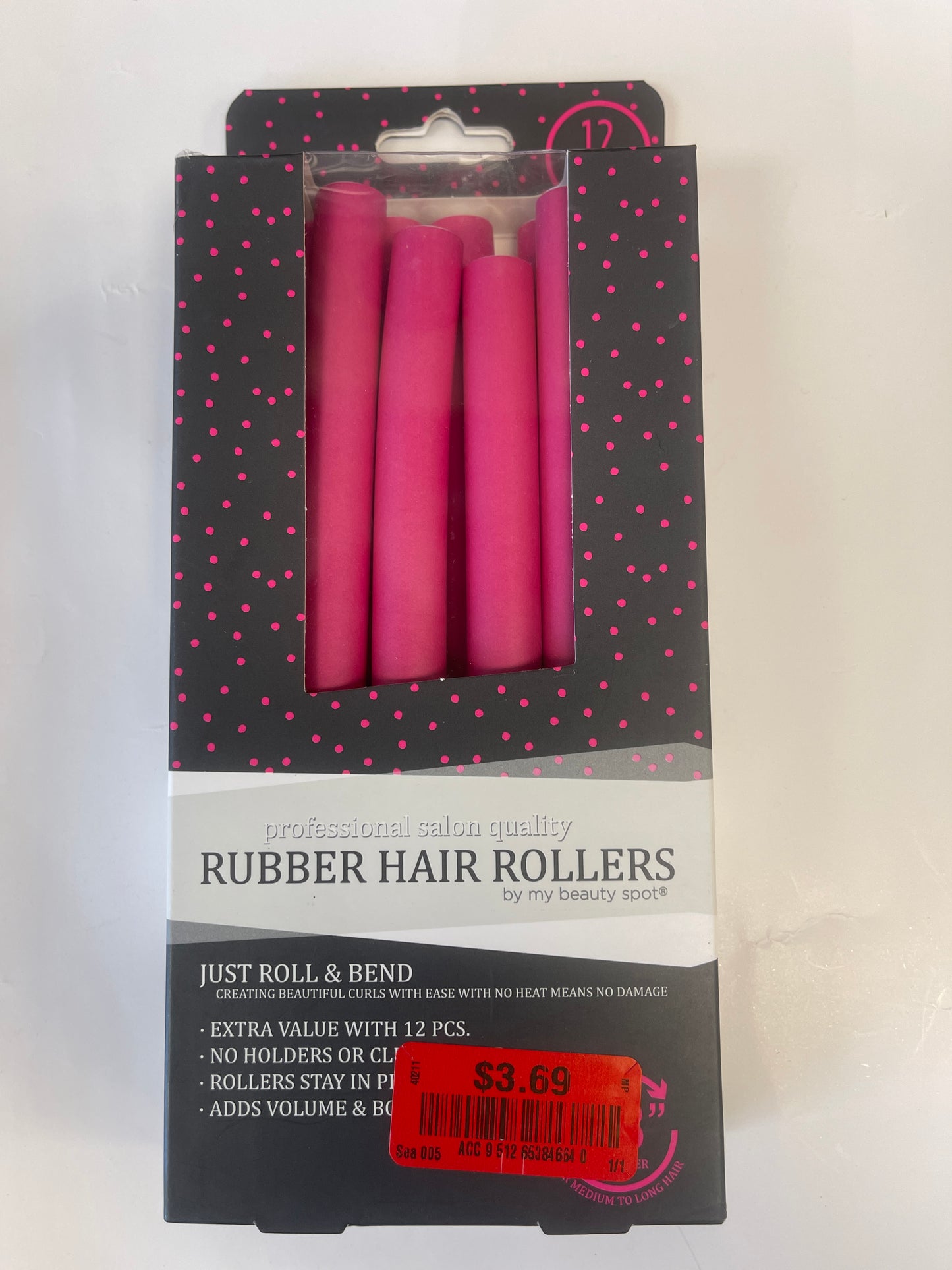 PROFESSIONAL SALON RUBBER HAIR ROLLERS