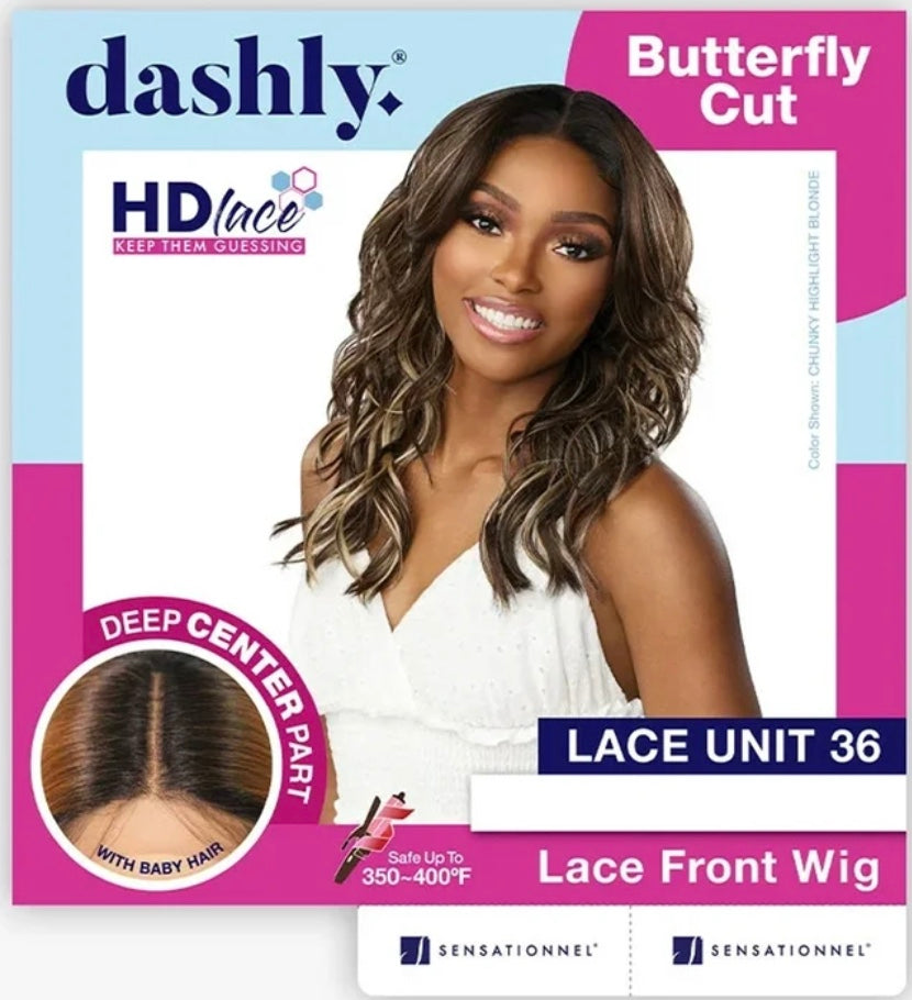 DASHLY - HD LACE - DEEP CENTER PART - BUTTERFLY CUT - UNIT 36