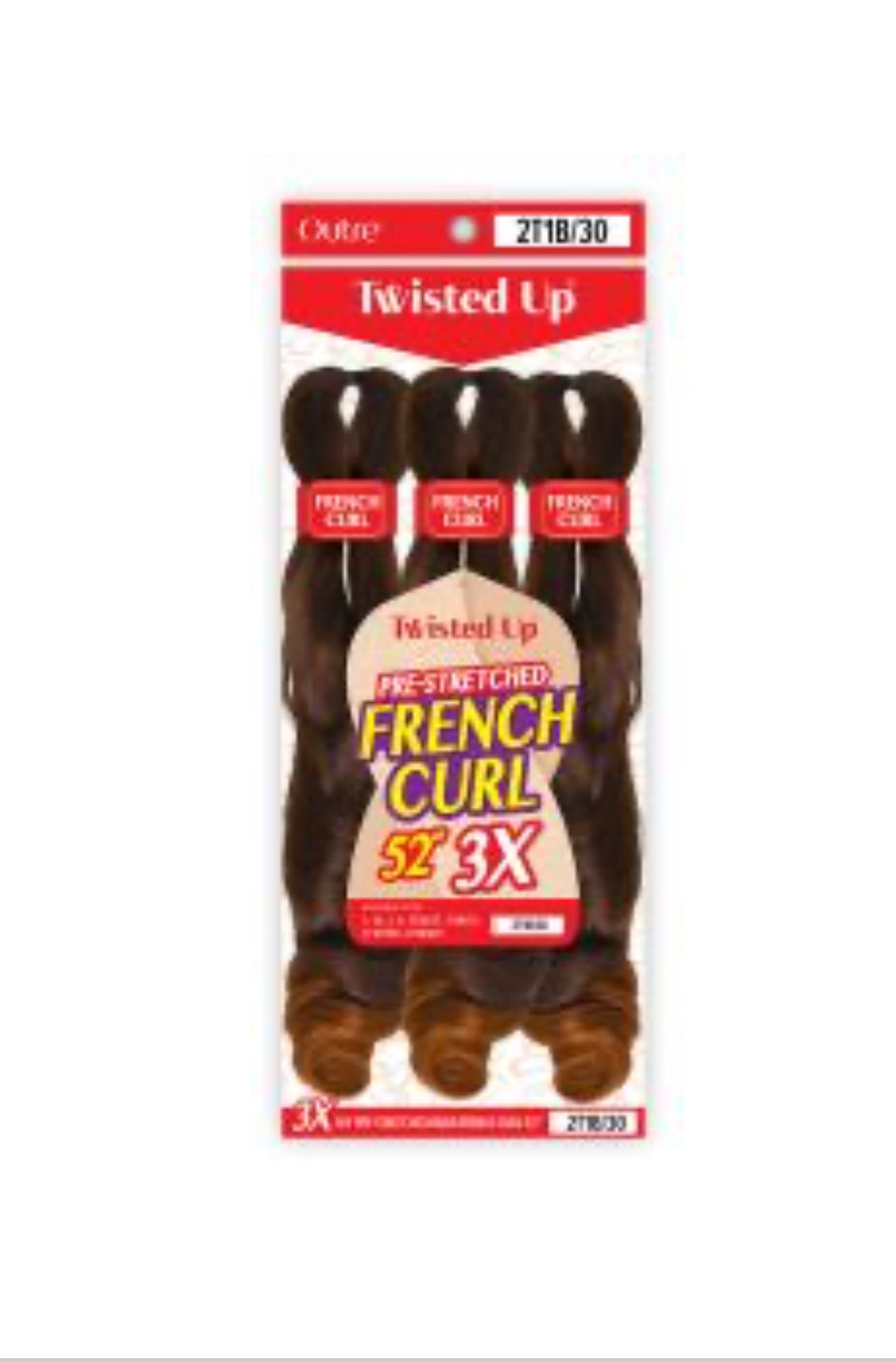 OUTRE -  3X - TWISTED UP FRENCH CURLS - 52''