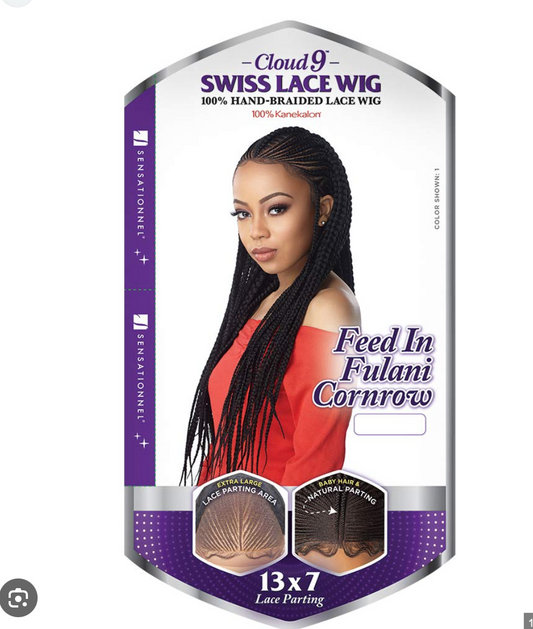 CLOUD 9 - SWISS LACE WIG - FEED IN FULANI CORNROW