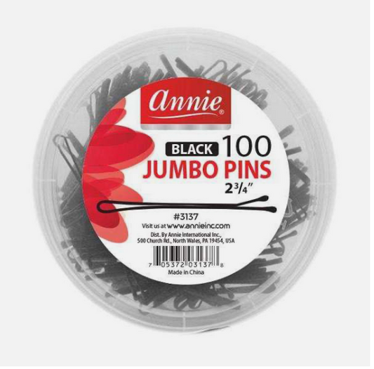 Annie-Jumbo Pins-Black