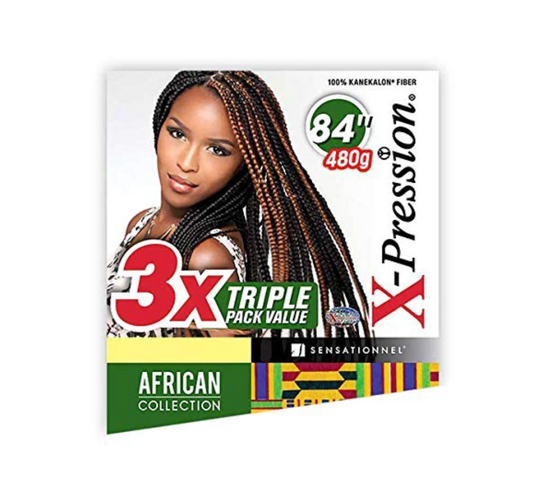 african collection-3x-tripple-pack-value-x-pression-84''- 30