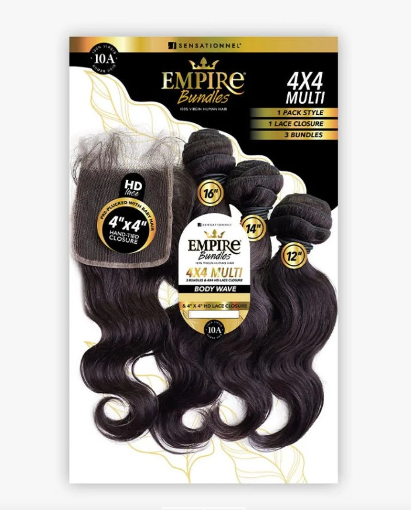 HH BODY WAVE 12,14,16-(EMPIRE BUNDLES 4X4 MULTI PACK)-Natural