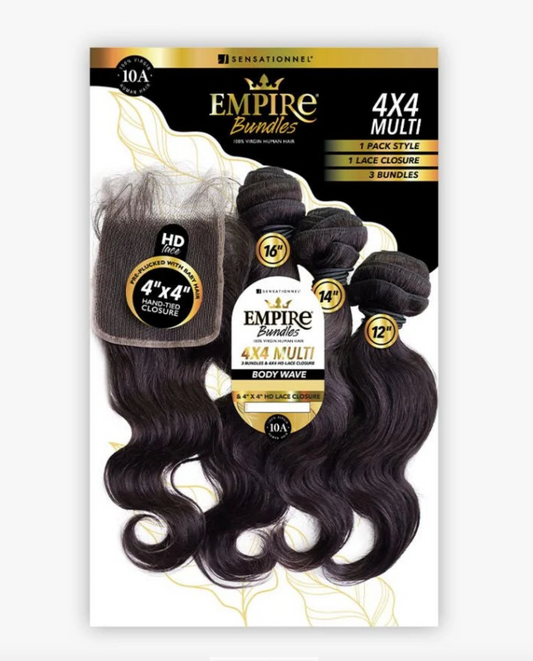 HH BODY WAVE 14,16,18-(EMPIRE BUNDLES 4X4 MULTI PACK)-Natural