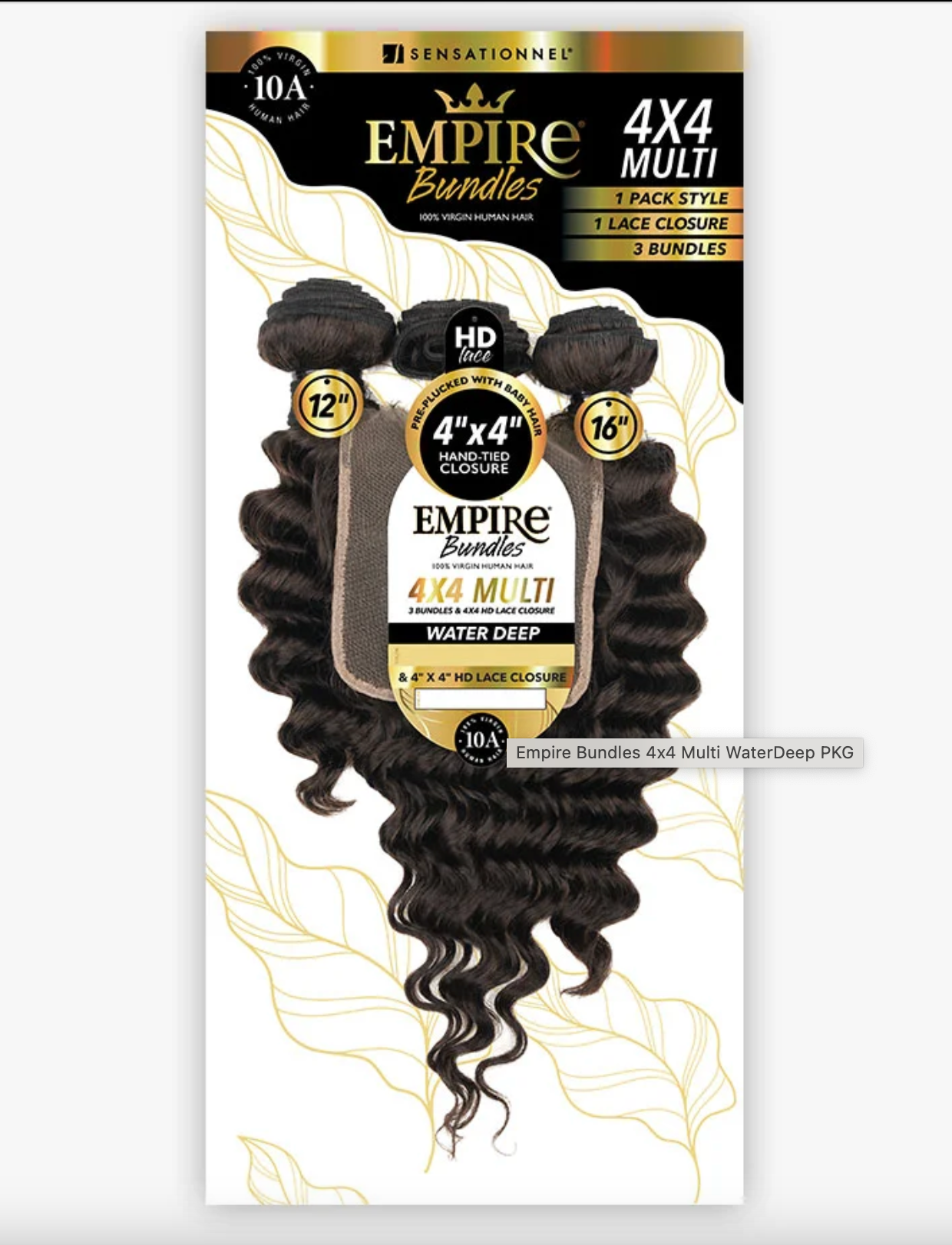 HH WATER DEEP 12,14,16-(EMPIRE BUNDLES 4X4 MULTI PACK)-NATURAL
