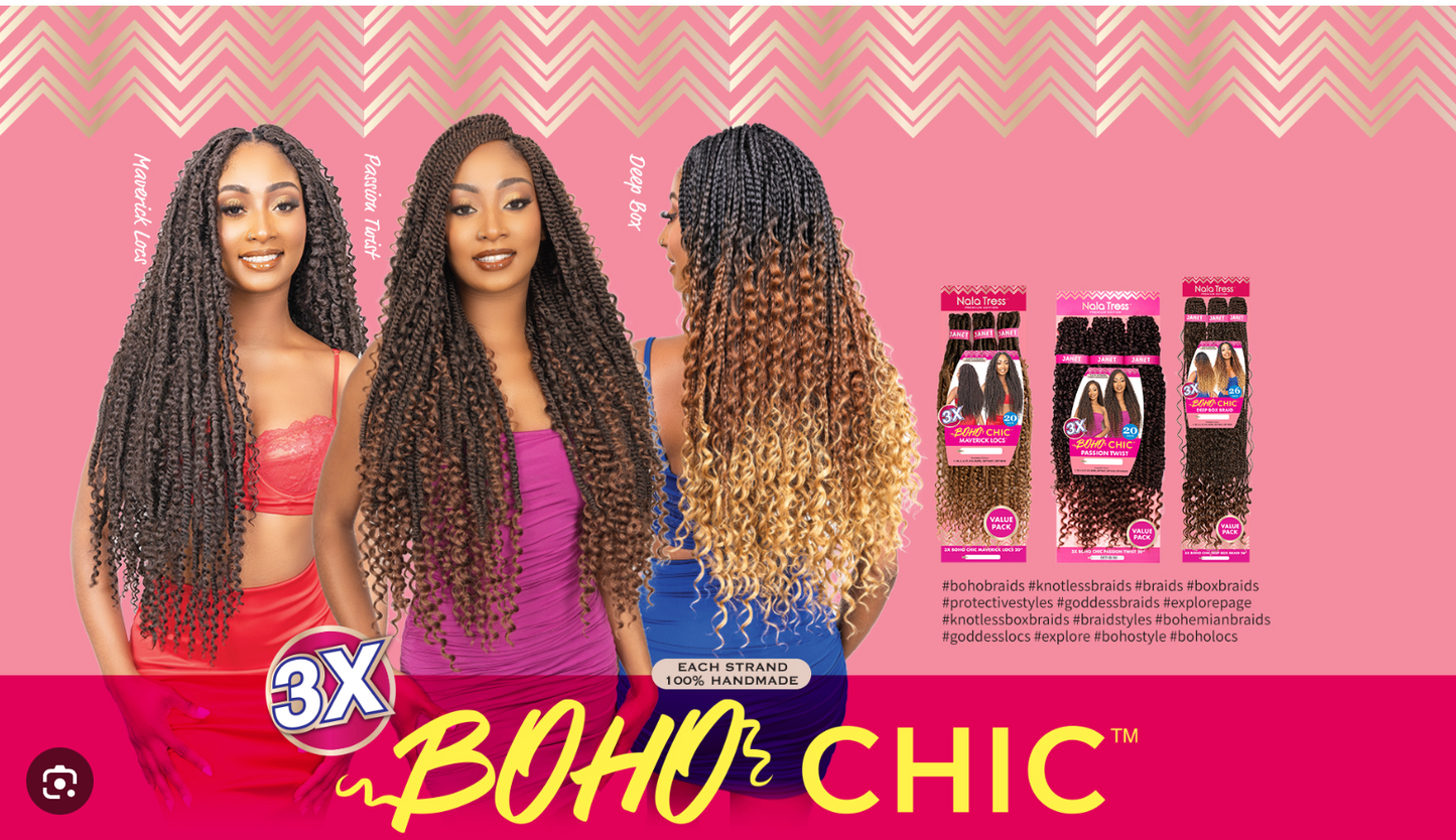 Janet-Nala Tress-boho chic-maverick locs-20''