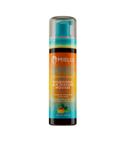 mielle-mango & tulsi-nourishing-silk-texture-mousse