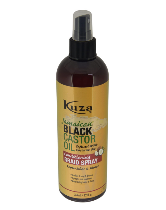 Kuza - Jamaican Black Castor Oil - Conditioning Braid Spray - 12oz