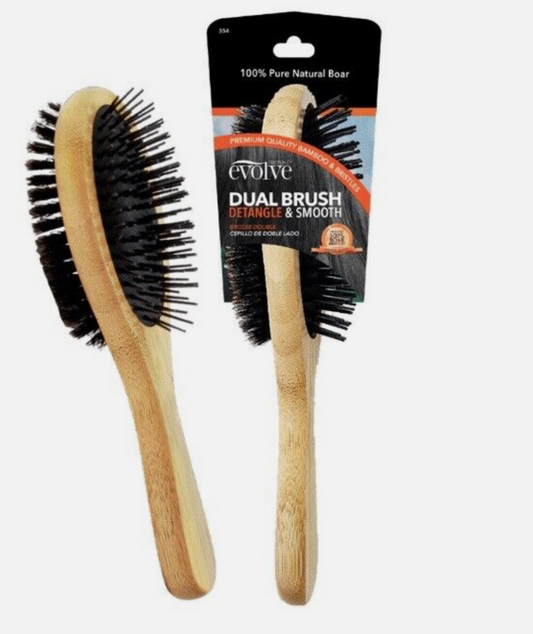 Firstline-evolve-dual-brush-detangle & smooth