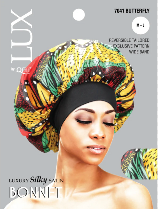 Lux by Qfitt - Luxury Silky Satin Bonnet - Assorted Patterns