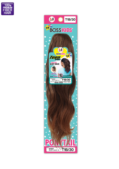 Boss Kids-Teen-Spirit- ponytail-KP007-BODY WAVE-14''