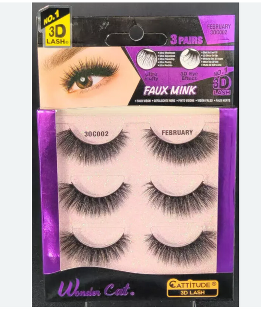 FAUX MINK-WONDER CAT- 3D-LASH