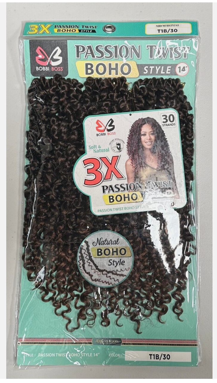 BOBBI BOSS-PASSION TWIST-BOHO-STYLE-BHPT-3X - 14''