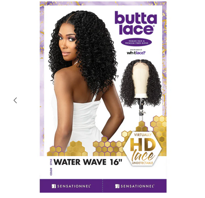 SENSATIONNEL-BUTTA LACE-WHATLACE?- WATER WAVE - 16'' - 1B/MOCHA